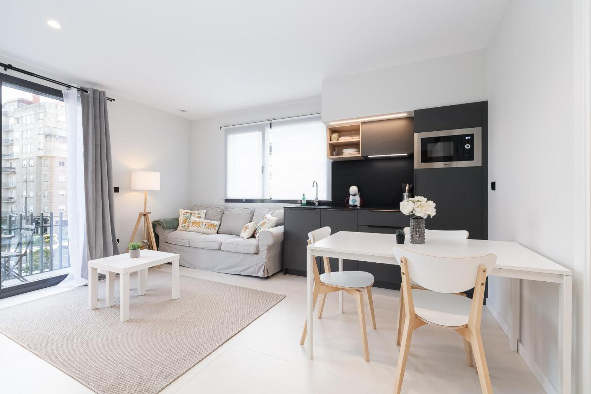 Elegante Y Luminoso En Vigo - Apto 6 By Cabana Rentals Eksteriør billede